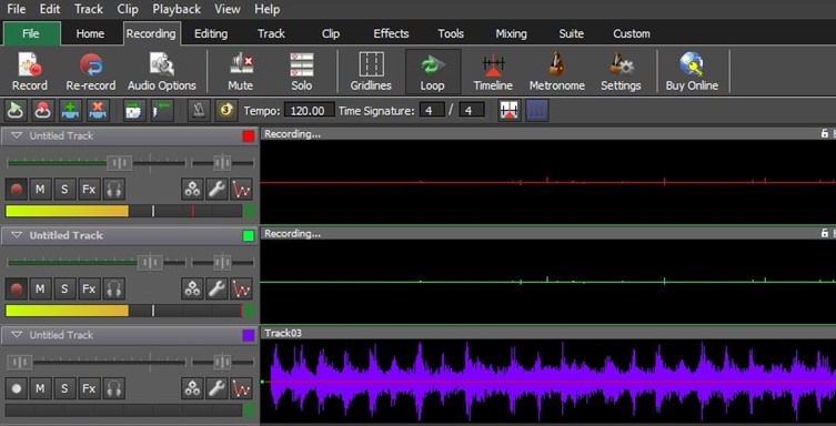 MixPad Multitrack Recording software screenshot